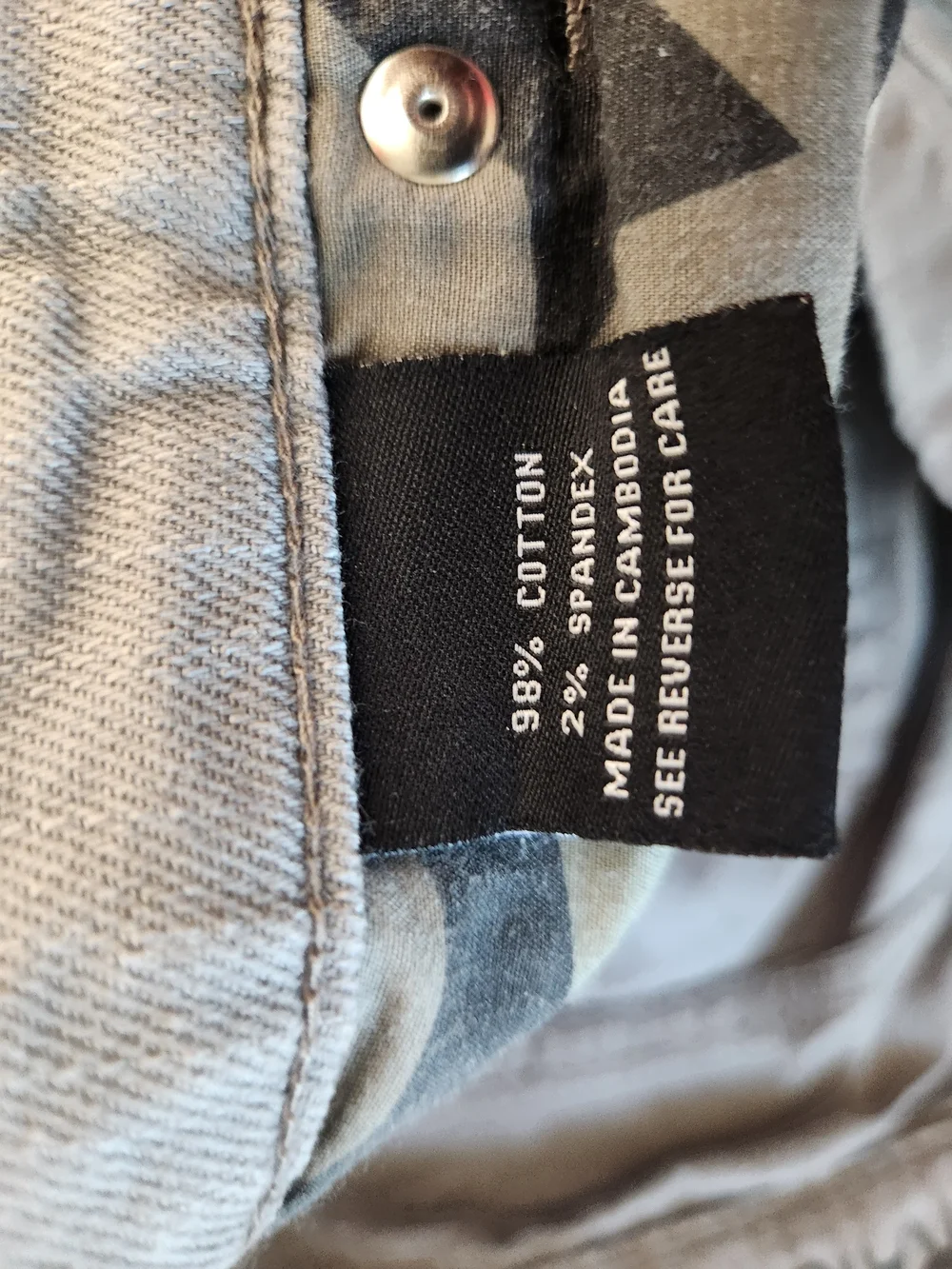 Gray Straight-Leg Pants